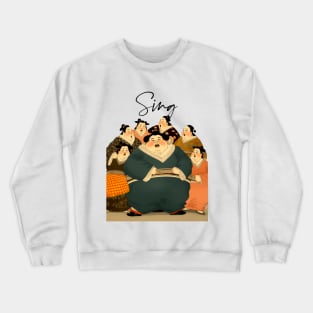 Sing: Make Music Not War! Sing for Peace! Crewneck Sweatshirt